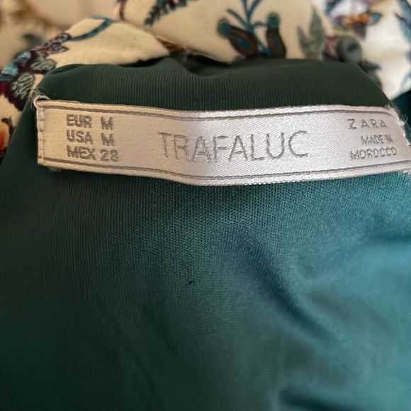 Zara Floral backless Mini Dress - Picture 7 of 9